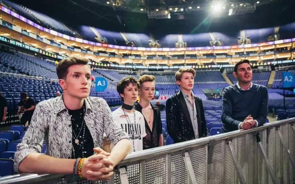 Calligraphy Cut Backstage at Britains Got Talent